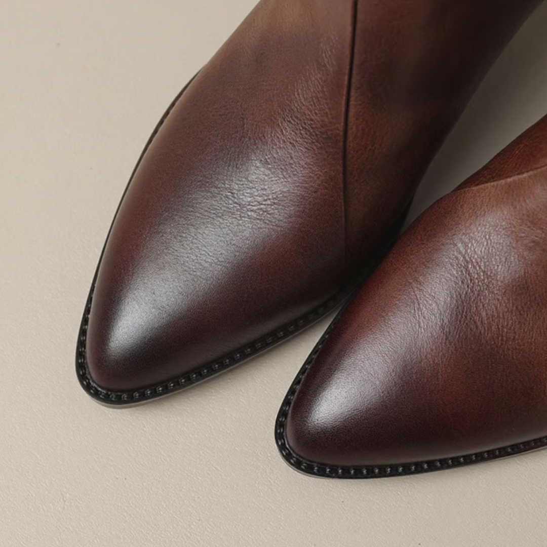 Kimberly | Luxury Ankle Boots with Low Heels
