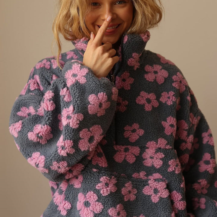 Célaine™ - FLORAL SWEATER WITH ELEGANT DESIGN