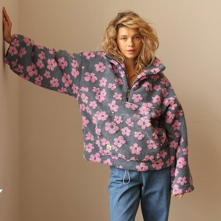 Célaine™ - FLORAL SWEATER WITH ELEGANT DESIGN