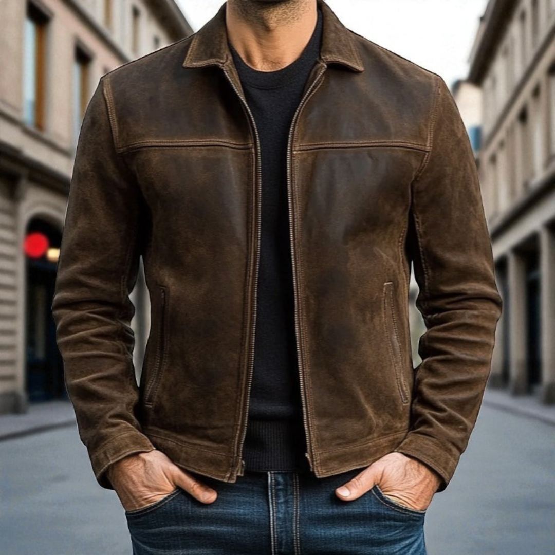 Walter | Classic Leather Trucker Jacket