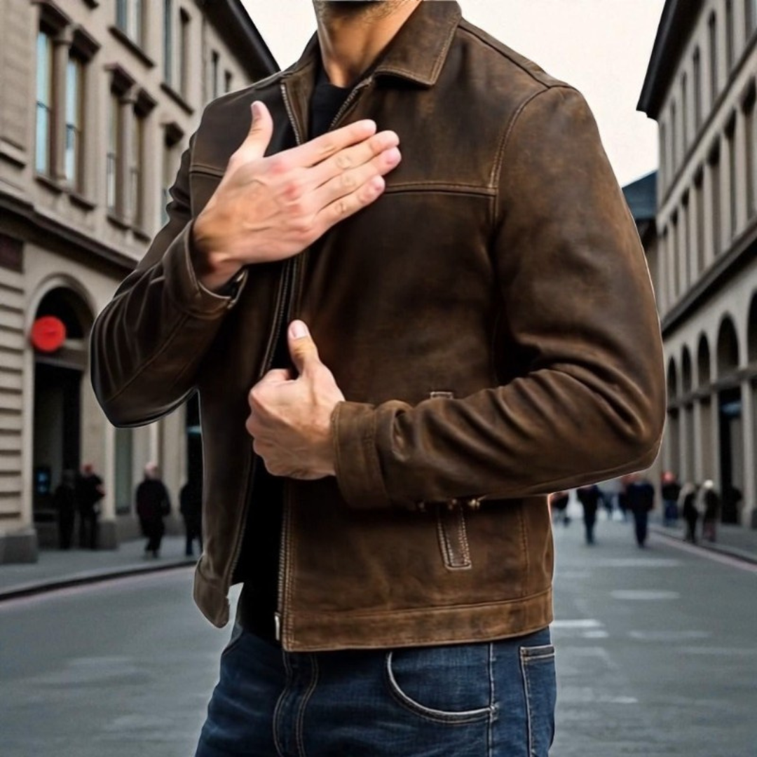 Walter | Classic Leather Trucker Jacket