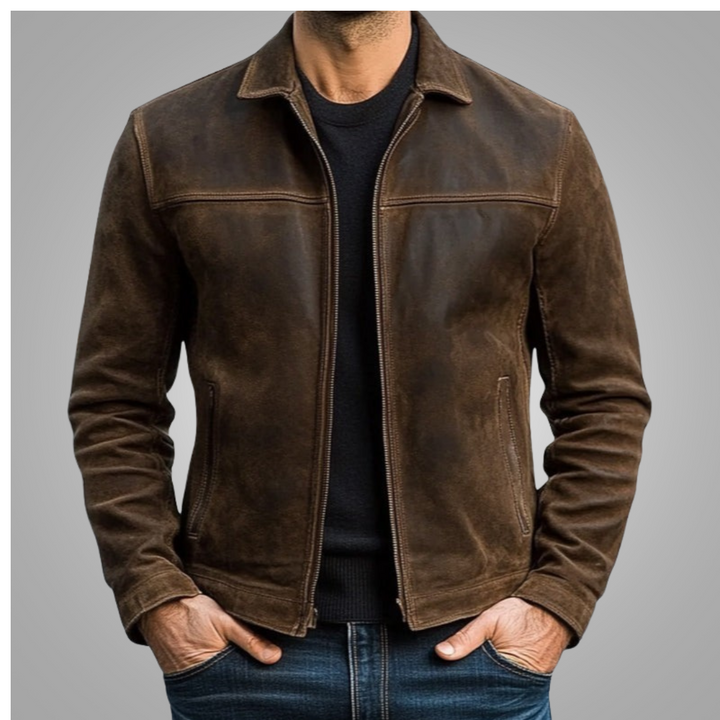 Walter | Classic Leather Trucker Jacket