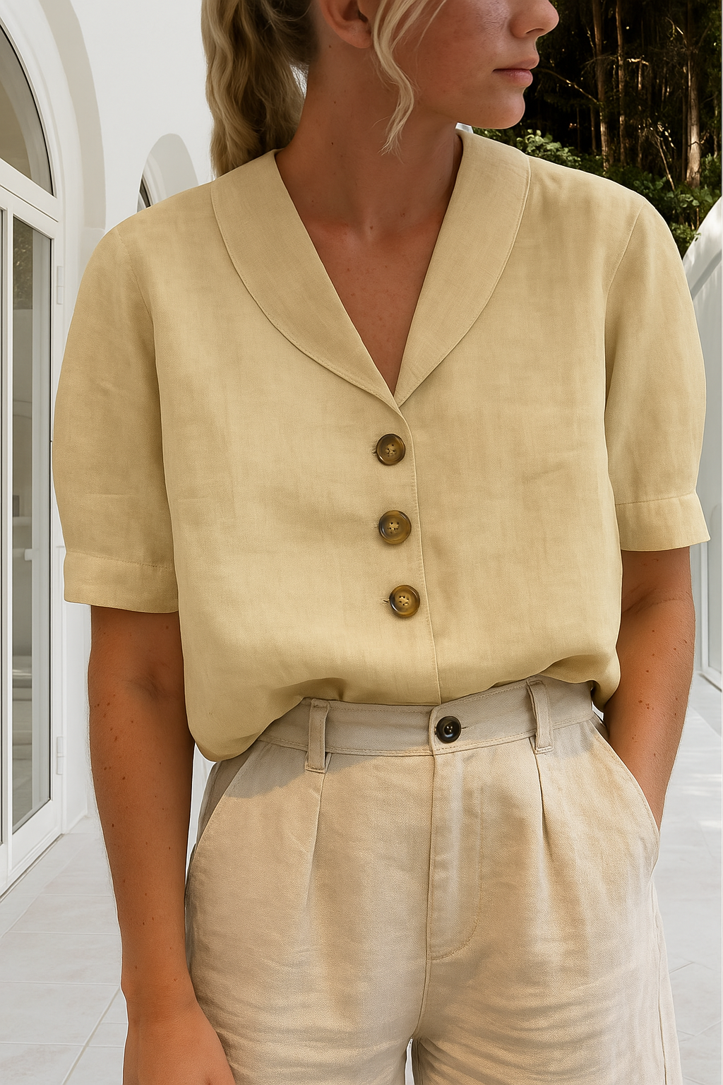 Sophie™ | Linen Blouse