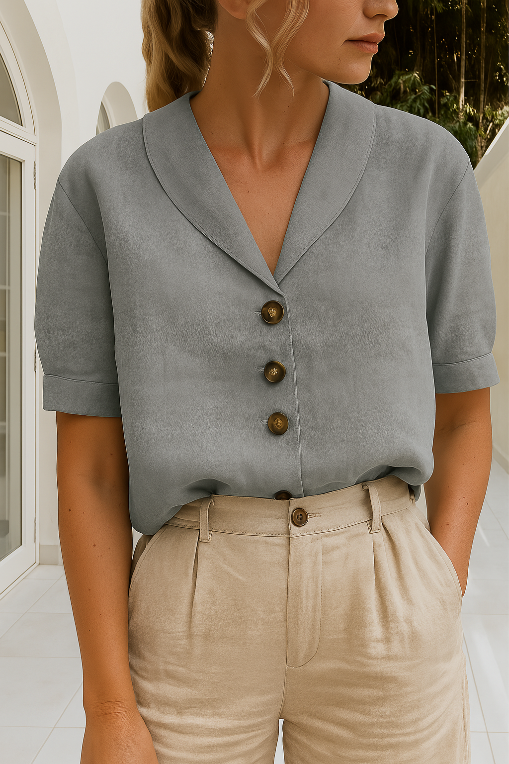 Sophie™ | Linen Blouse